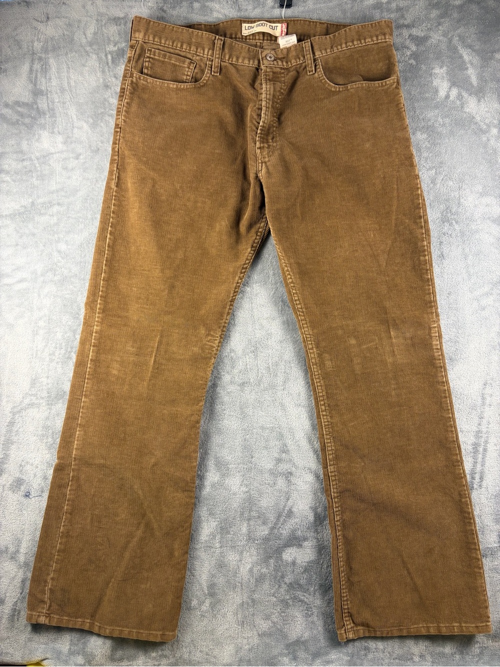 Levi's Men's Corduroy Low Boot Cut Pants in Brown